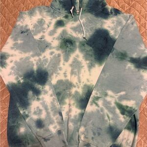 Tye dye blue hoodie